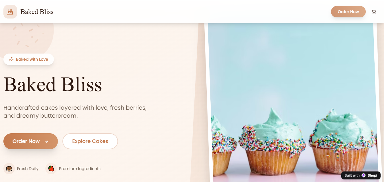 Baked Bliss theme preview